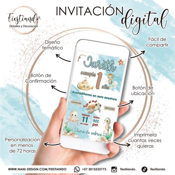 Invitación Bajo el Mar