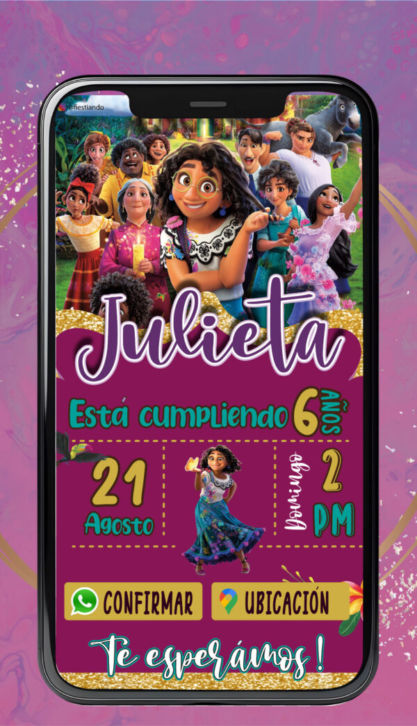 Invitación de Cumpleaños Encanto