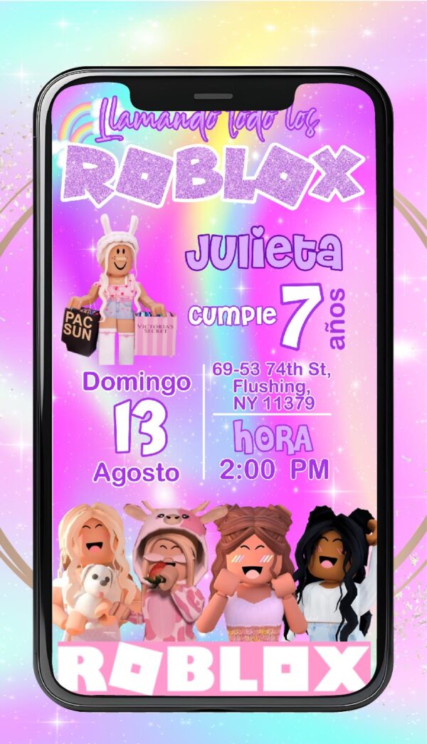 Invitación Roblox