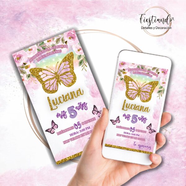 Invitación Mariposa