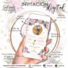 Invitación Dinosaurio Rosa